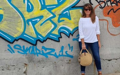 Le look jean haut blanc