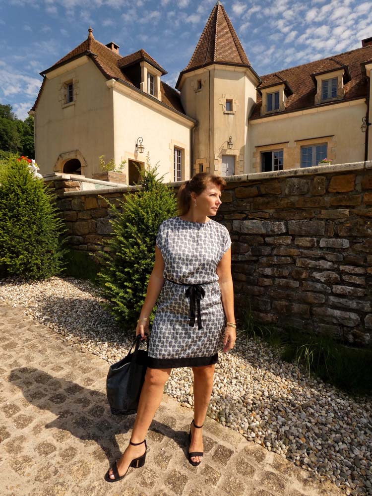 Robe en soie imprimée sac Vanessa Bruno